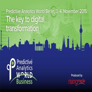 Predictive Analytics World Germany 2015