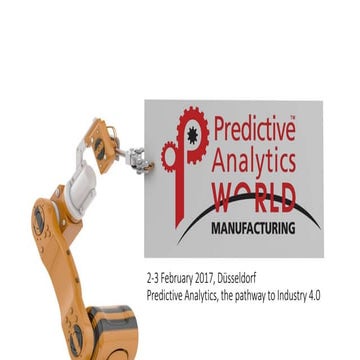 Predictive Analytics World Manufacturing Düsseldorf 2017 - EN