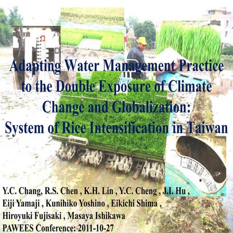 Adapting Water Management Practice to the Double Exposure of Climate Change a...