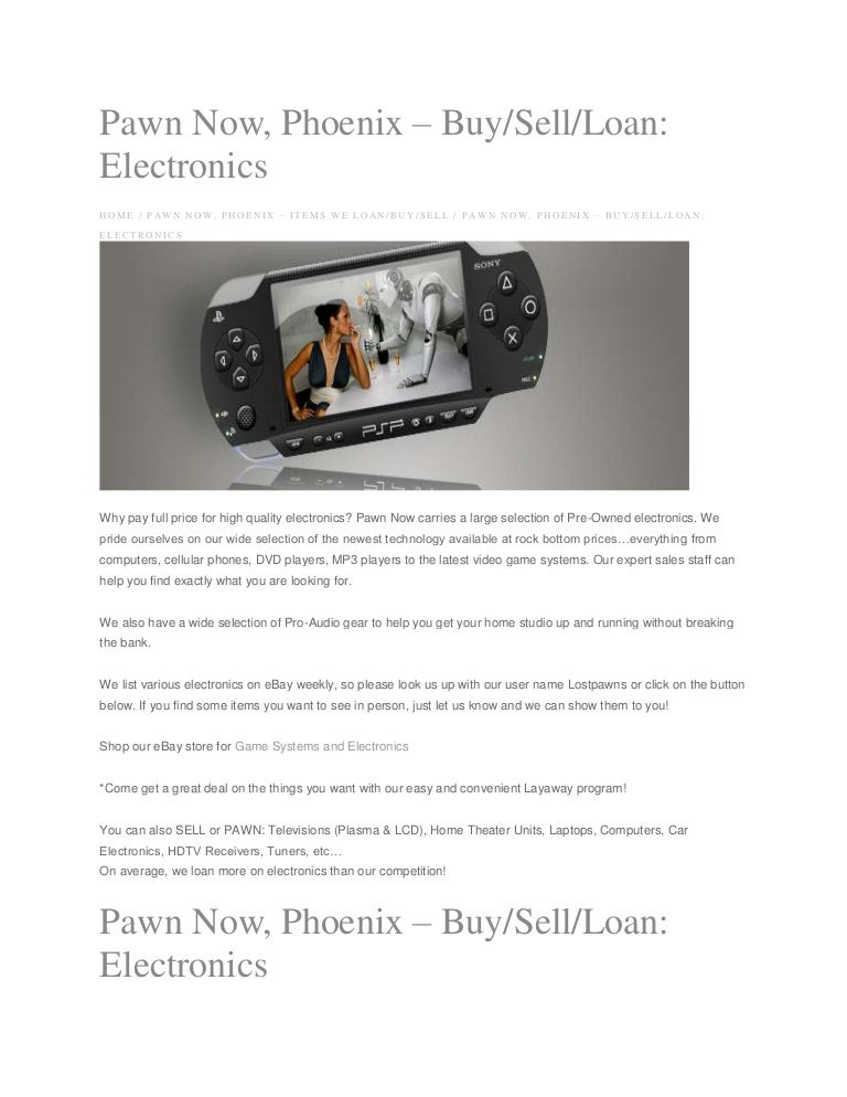 pawn shop game systems