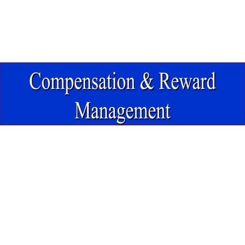 Pay and Compensation