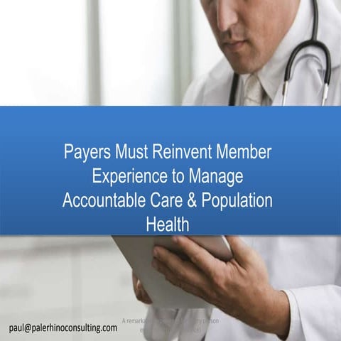 Payer aco and pop health strategy