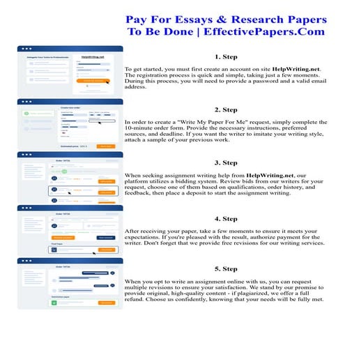 Pay For Essays Research Papers To Be Done EffectivePapers.Com
