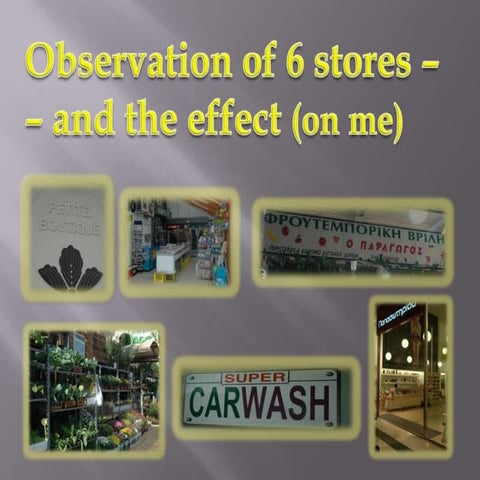 Paying attention and the effect on me