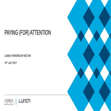 Paying (for) attention