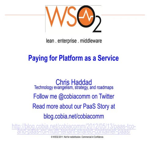 Paying for PaaS