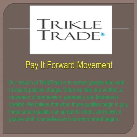 Pay It Forward Movement 
