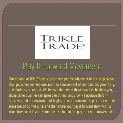 Pay It Forward Movement 