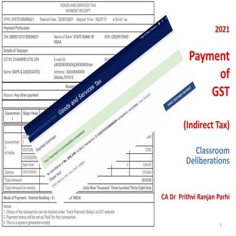 Payment of GST