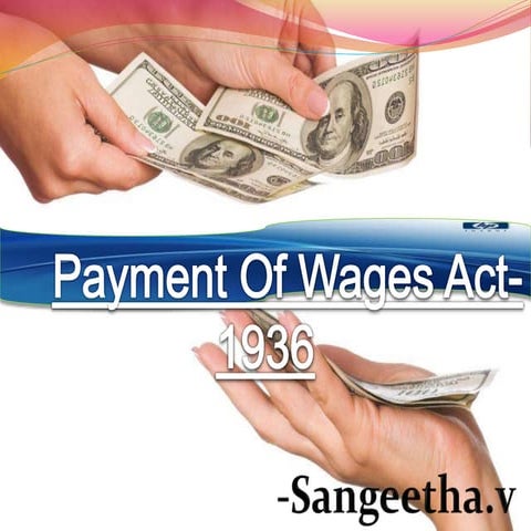 Payment of wages