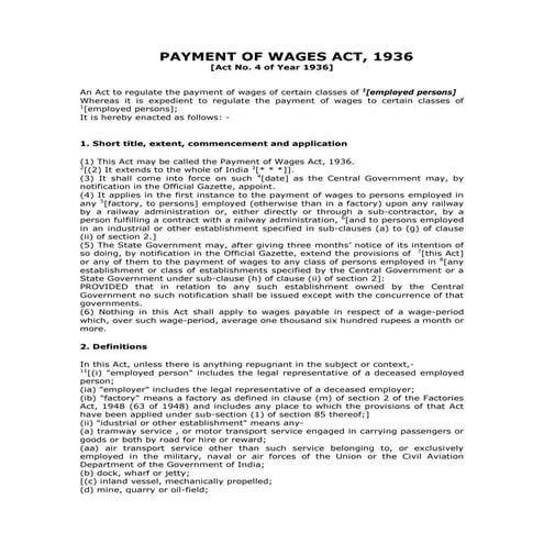 Payment Of Wages Act 1936 4