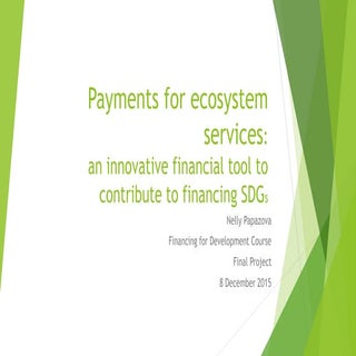 Payments for ecosystem services: an...