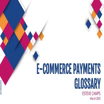 Payments glossary
