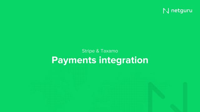 Payments integration: Stripe & Taxamo