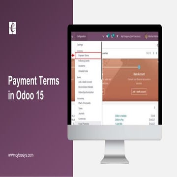 Payment Terms in Odoo 15
