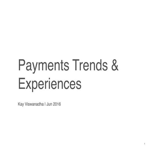 Payment trends 2016