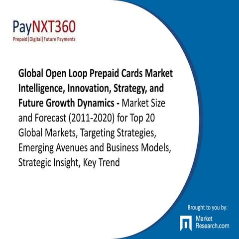 Global Open Loop Prepaid Cards Market Intelligence, Innovation, Strategy, and Future Growth Dynamics 