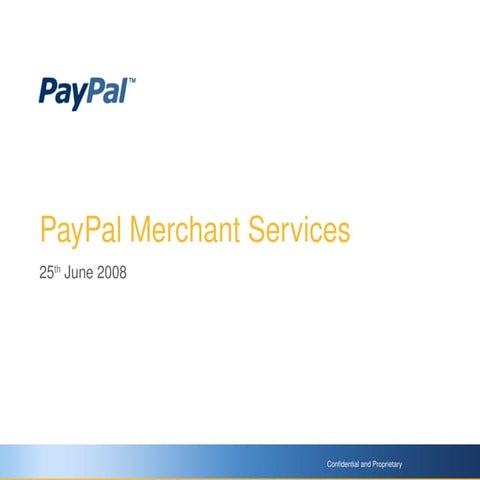 PayPal Merchant Services