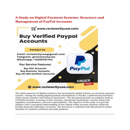 Where to Find Verified PayPal Accounts for Purchase Securely | PDF