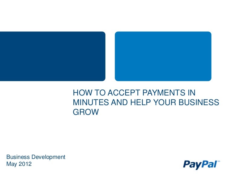 PayPal Presentation Finance4SUB Week