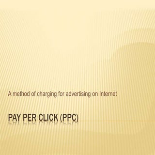 Pay per click (ppc)