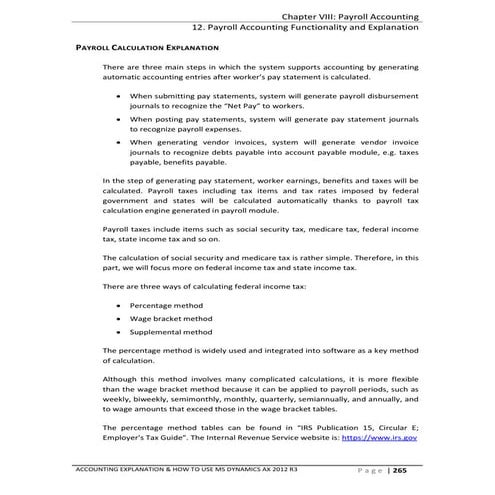 Payroll calculation and accounting entry explanation | PDF