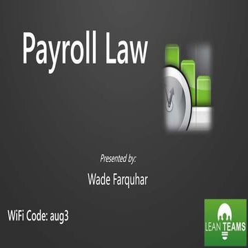 Payroll Law - New Brunswick Specific