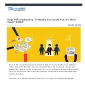 Top HR Industry Trends to Look for in the Year 2022