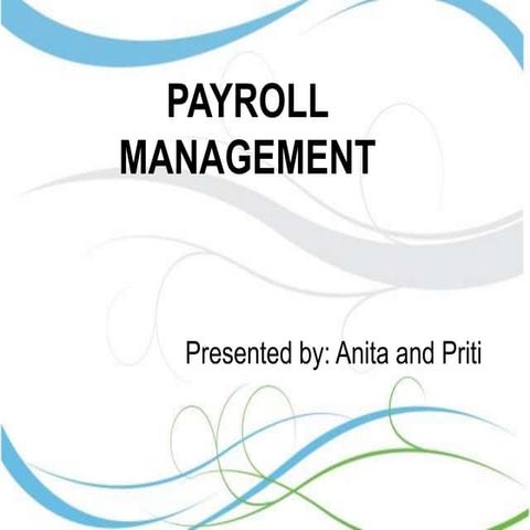 Payroll management