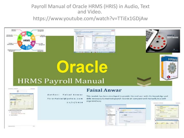 Payroll manual of hrms