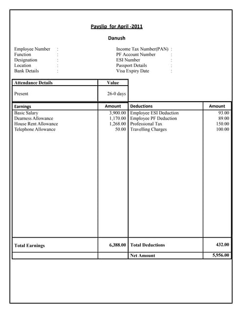 Payslips Deutsch Payslips Deutsch