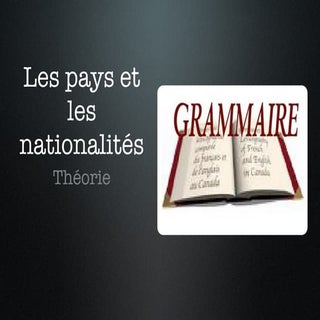 Pays nationalités théorie