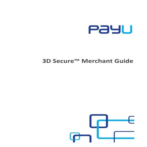 PayU 3D Secure Merchant Guide