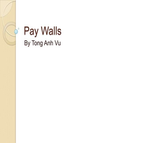 Pay Walls