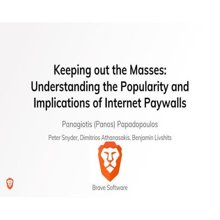  Keeping out the Masses: Understanding the Popularity and Implications of Int...