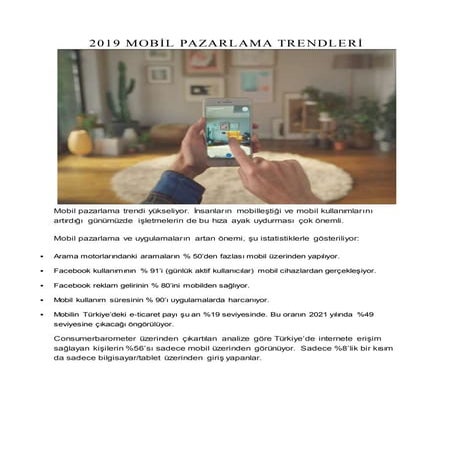 2019 Mobil Pazarlama Trendleri