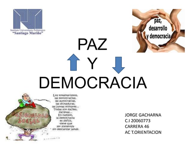 Paz y democracia