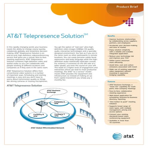 AT&T Telepresence Solution