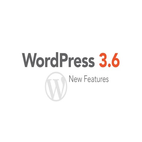 WordPress 3.6 New Features