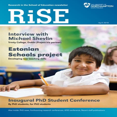 RiSE (Research in School of Education ) newsletter Issue03 (Spring 2011 ...