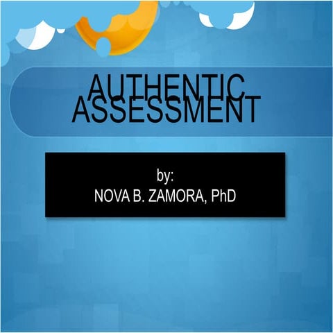 Authentic Assessment