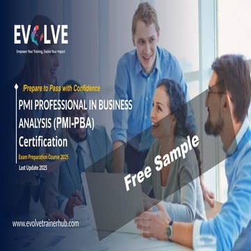 PMI PROFESSIONAL IN BUSINESS ANALYSIS (PMI-PBA)  2025 Trainer Materials Free ...