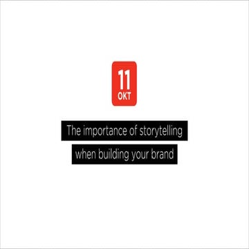 BBDO Connect - The Importance of Storytelling When Building Your Brand