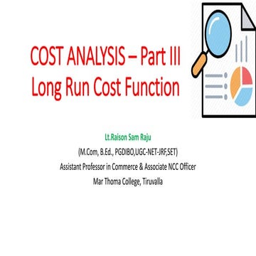 Long Run Cost Function | PPTX | Agriculture | Industries