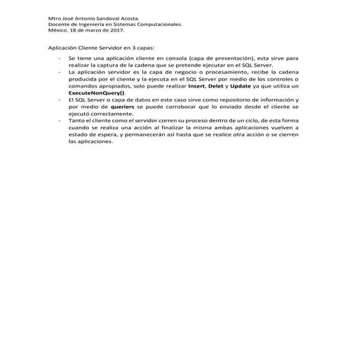 Ejemplo de aplicación cliente-servidor  en C#