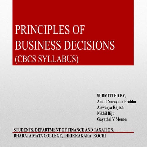 COST ANALYSIS (CBCS SYLLABUS)