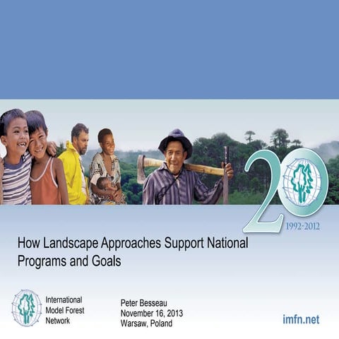 How Landscape Approaches Support National Programs and Goals