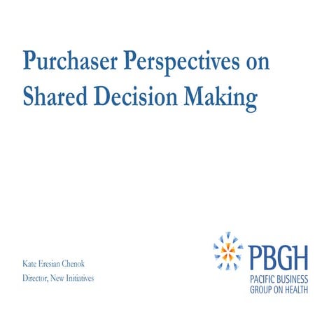 Shared Decision Making Champions | PDF