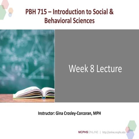 PBH.715 Week 8 Lecture