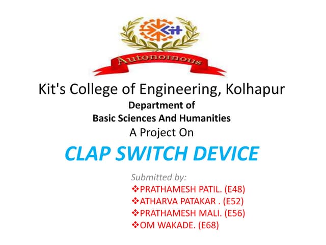   Clap switch 